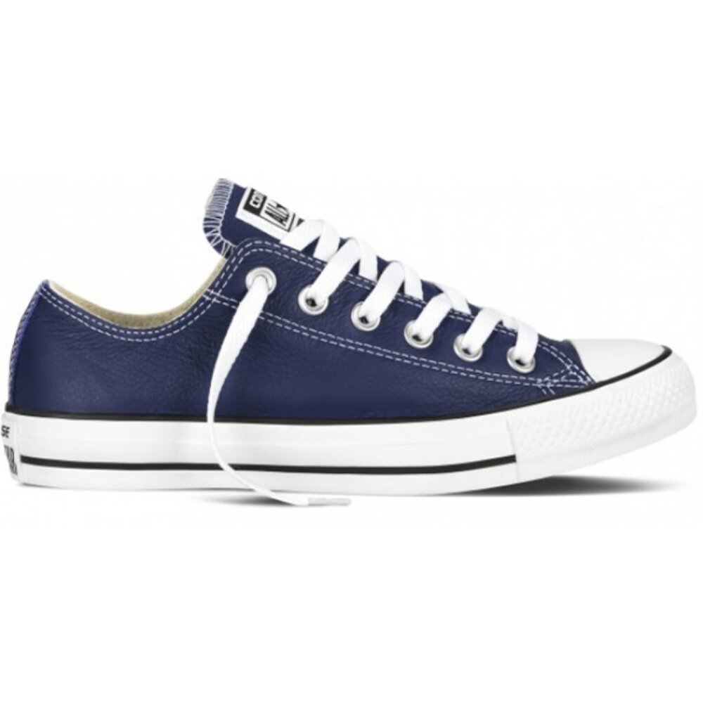 Converse Men's Blue Leather Low Top